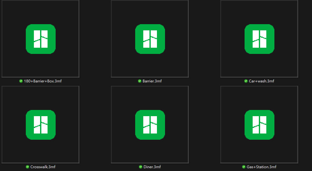Windows File Explorer 中多個 3MF 檔案只顯示相同綠色圖示，無法辨認模型內容