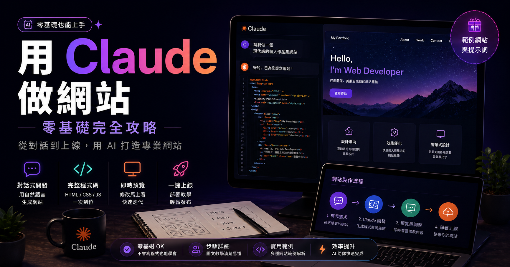 Claude 網頁開發指南