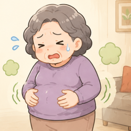 肚子脹氣